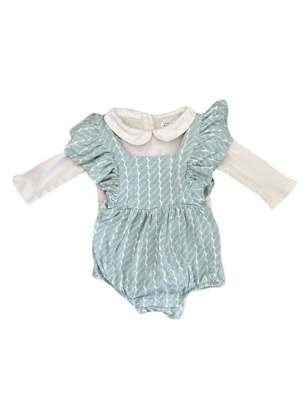 Kate Quinn Bamboo Romper and Gap White Bodysuit Kids Matching Set